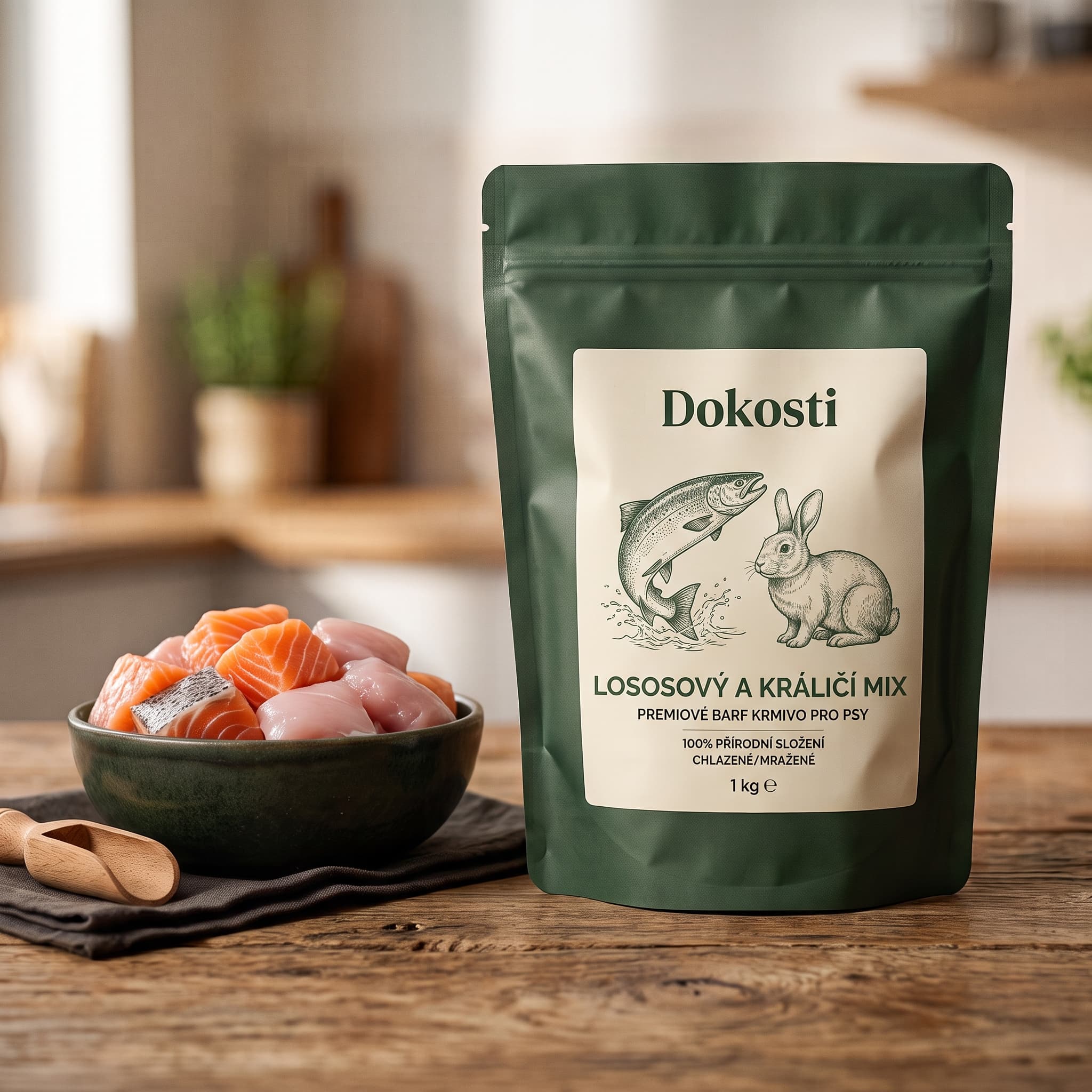 Lososový a králičí mix